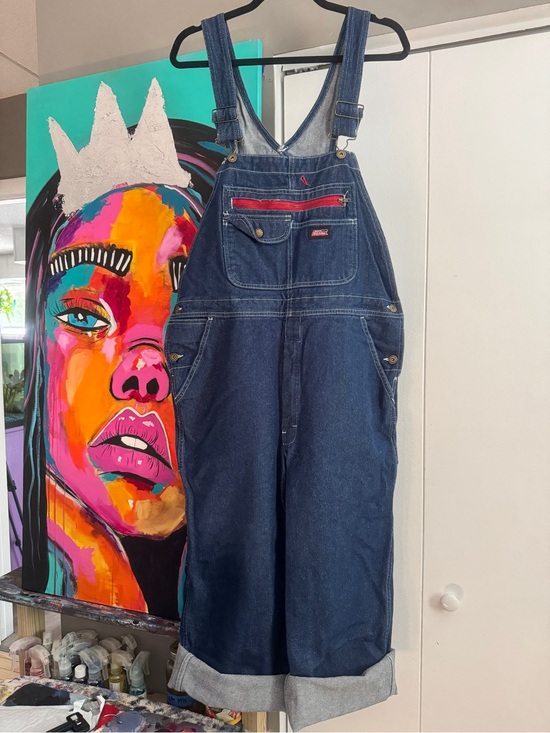 Dickies Other - Genuine Dickies Ultra Tough Blue Denim Bib Overalls Men's Medium
